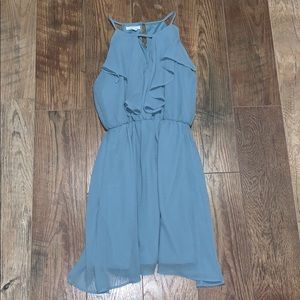 Blue Chiffon Dress